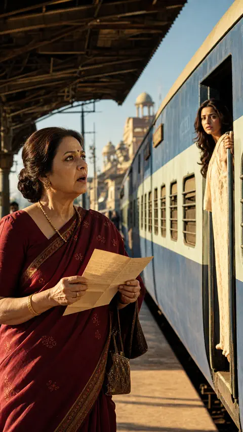 A train-platform cliffhanger between two generations